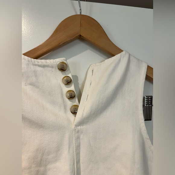 NWT J Crew white denim dress with pockets!! - Picture 8 of 12